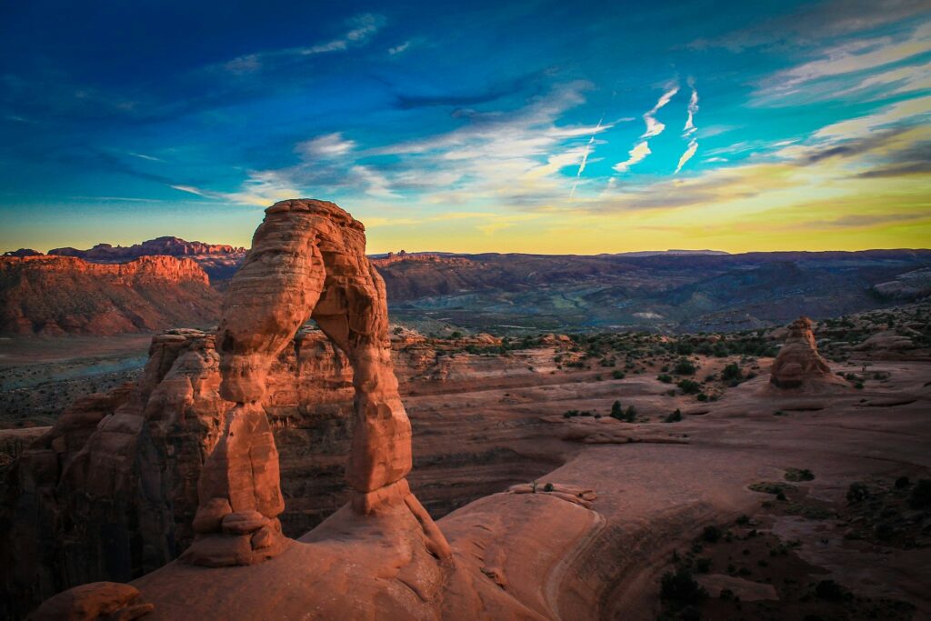 Arch rock formation in Utah