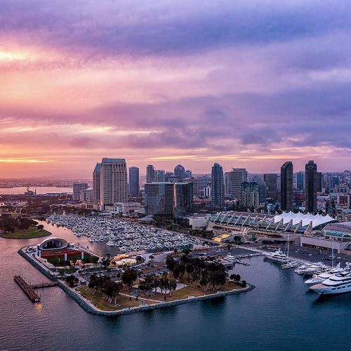 San diego embarcadero sunset